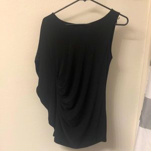 NWT Dusak Designs Black One Sleeve Tank Top